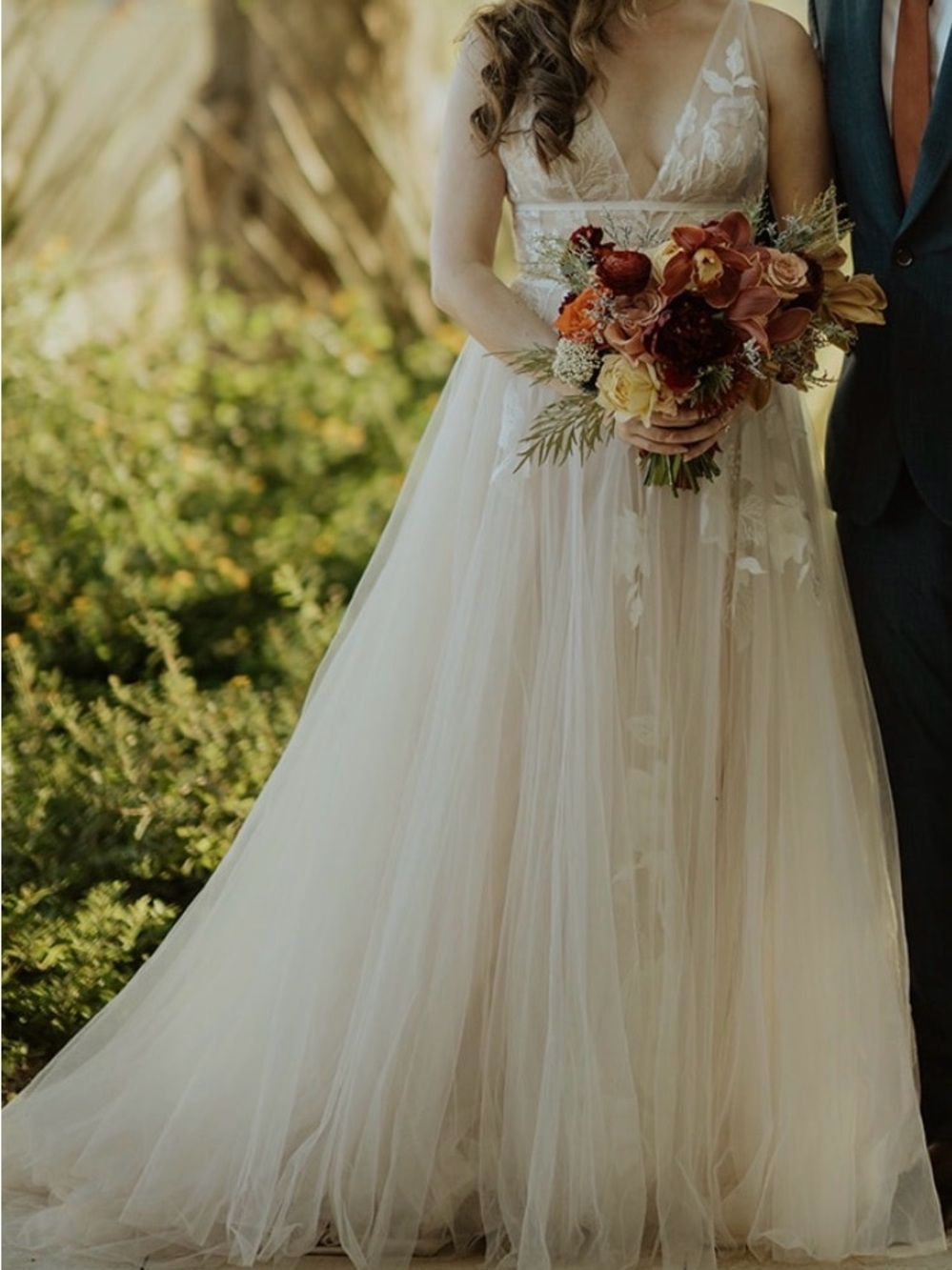 BHLDN Hearst Wedding Dress 8 Blush